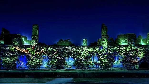 3D projection mapping at Kondapalli Fort