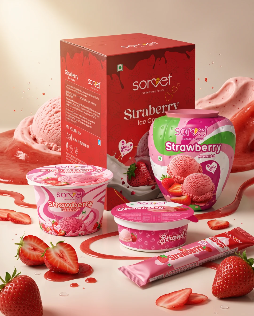 Sorvet Strawberry Package